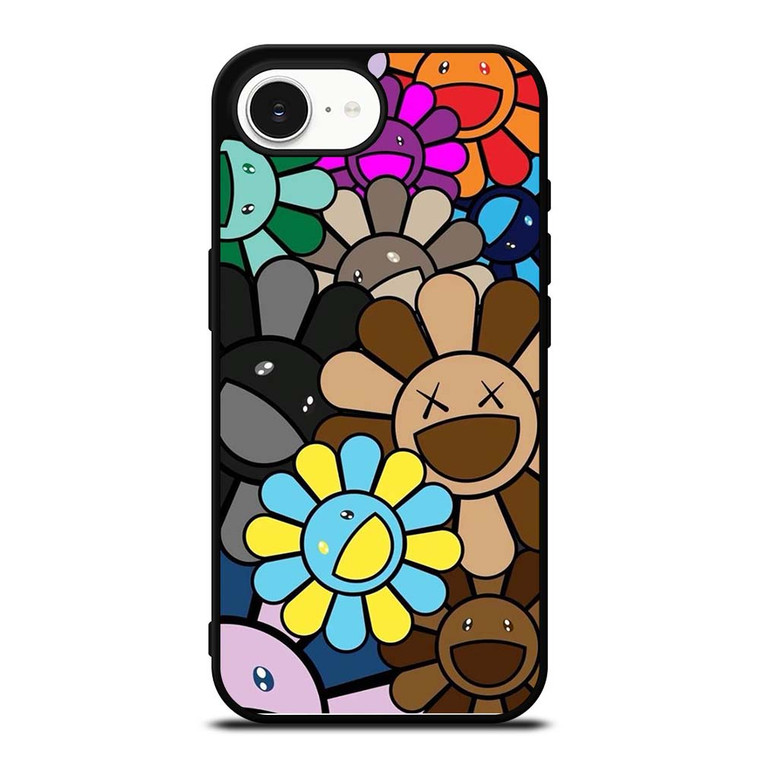 KAWS X TAKASHI MURAKAMI FLOWER iPhone 16e Case Cover